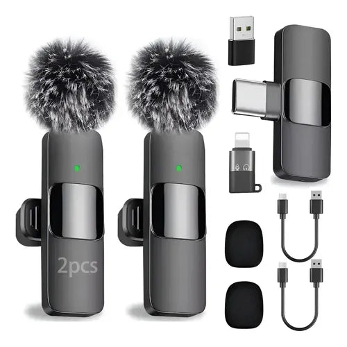 2 Micrófonos de Solapa Inalámbricos Boya BY-V2 para iPhone | Grado B