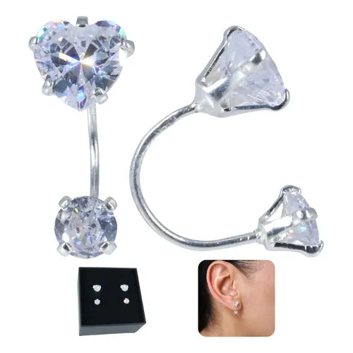 Pulsera con Cierre de Corazón de Cristal 16 cm sin Caja | Grado B