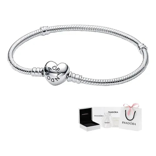 Brazalete con Broche de Corazón y Árbol de Familia | Grado B