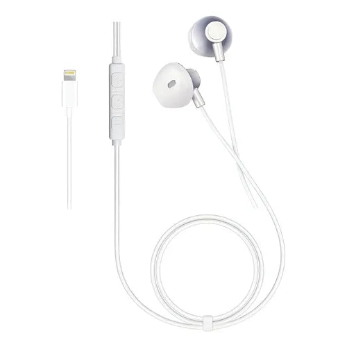 Audífonos Manos Libres con Conector Lightning para iPhone 7 a 14 Color Blanco | Grado B