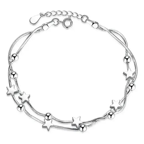 Pulsera con Piedra Moissanita Regalo de Aniversario Color Plateado | Grado B
