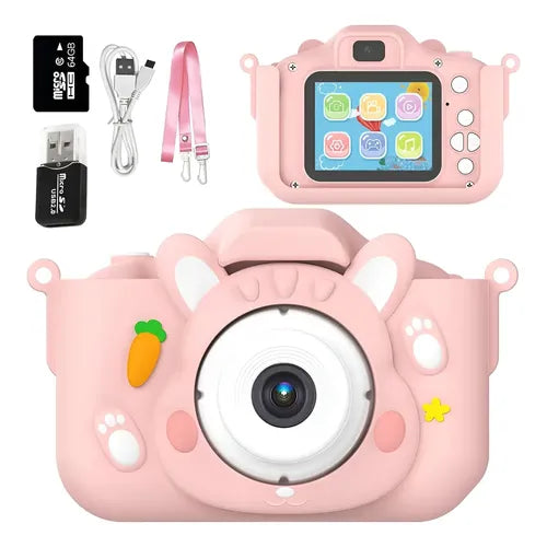 Cámara Digital WiFi Full HD 4K con Pantalla LCD 64GB Rosa Claro | Grado B