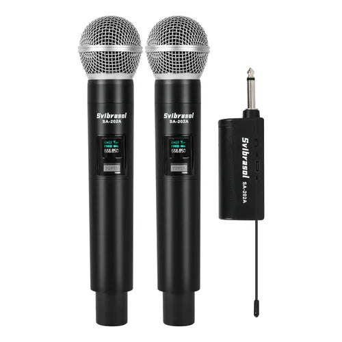 Micrófono KM9000 Inalámbrico Profesional 100M Kit 2piezas Bomge | Grado B