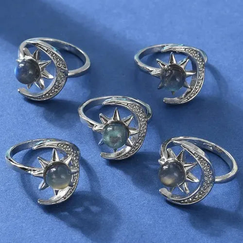 Anillo Apilable Bicolor con Circonita Color Dorado y Plateado