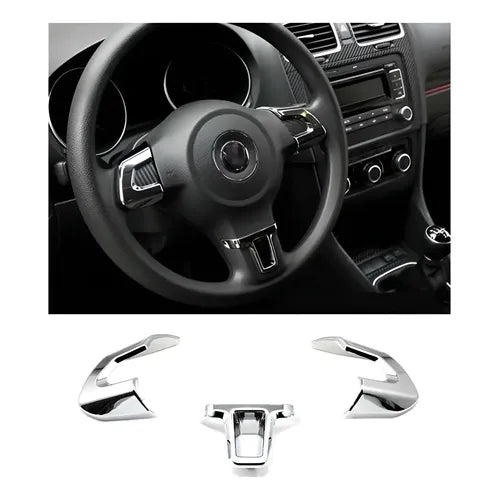 Embellecedor de Volante para Volkswagen Jetta 6 Vento y Polo Color Blanco | Grado B