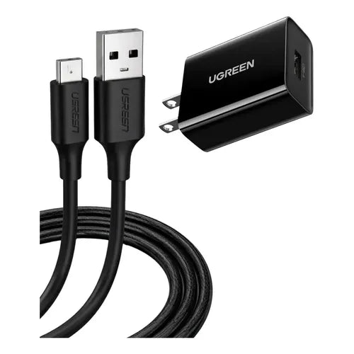 Cable USB a Micro USB Ugreen 480 Mbps de 1 m Color Negro | Grado B