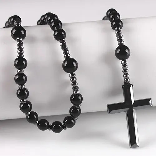Collar con Perlas de Buena Suerte Color Plateado | Grado B