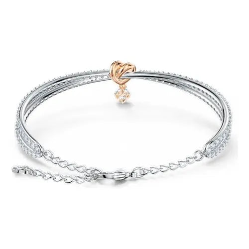 Pulsera Infinito con Cristales Color Dorado Rosa | Grado B