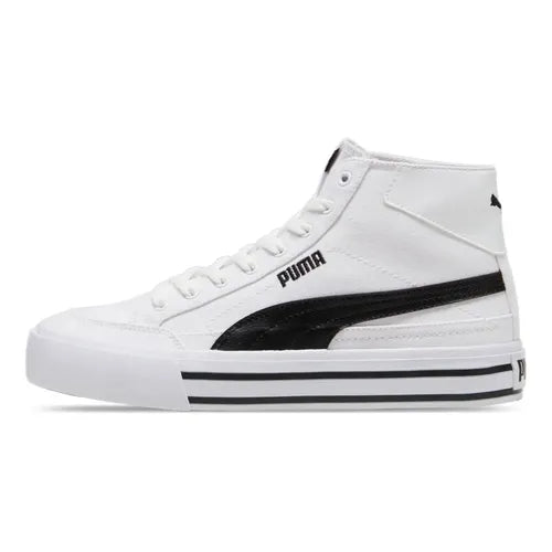 Tenis Puma Court Classic Vulc FS Platform Blanco y Negro Talla 24 MX | Grado B