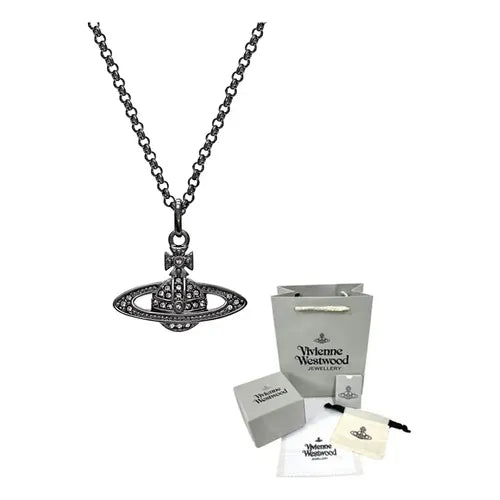 Collar Saturno de Perlas Blancas | Grado B