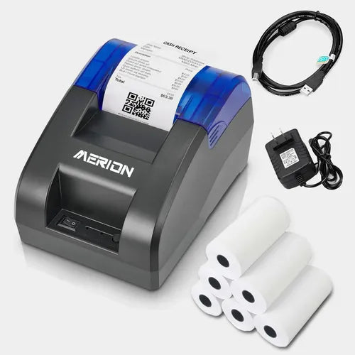 Impresora Térmica Ticket Recibos 58MM Suzwip Bluetooth+usb con 5 Rolls Paper Impresora Bluetooth | Grado B