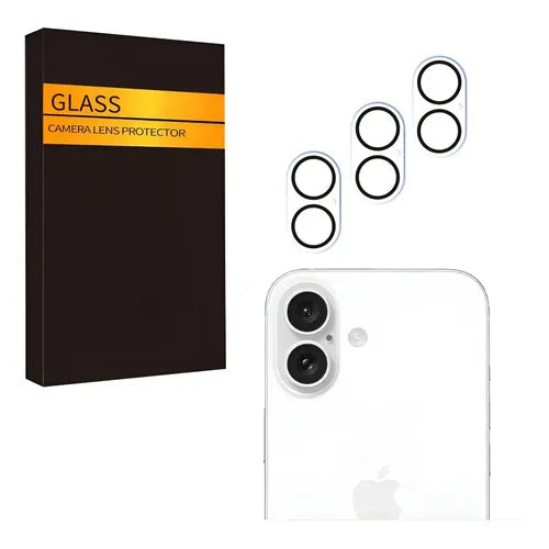 Mica Protectora de Lente de Cámara para iPhone 11 a 17 Color Blanco | Grado B