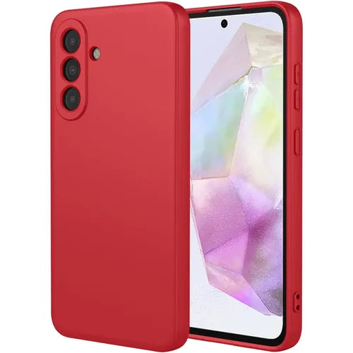 funda para celular galaxy s25+ silicone rojo samsung GRADO B