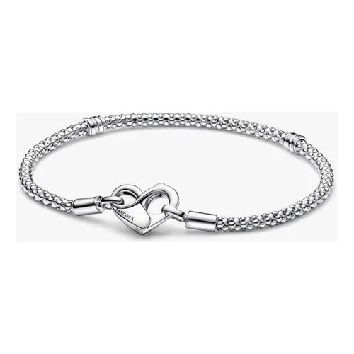 Brazalete de Cuentas con Pavé Color Plateado