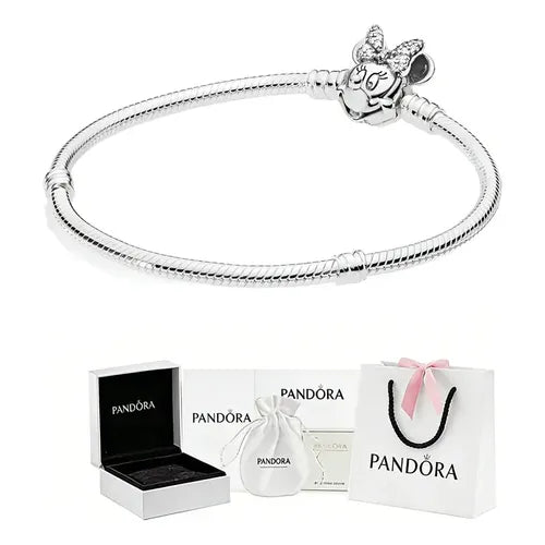 Set de Pulsera con Dije de Luciérnaga que Brilla en la Oscuridad Color Plateado | Grado B