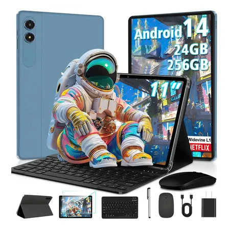 Tablet Xgody 11''24gb+256gb Ram Android14 4glte Teclado/mous GRADO B