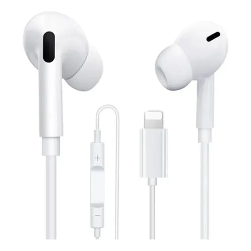 Audífonos Manos Libres con Conector Lightning para iPhone 7 a 14 Color Blanco | Grado B