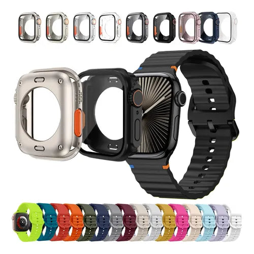 6PZ Correa Nylon para Apple Watch+case Serie 10/11 | Grado B