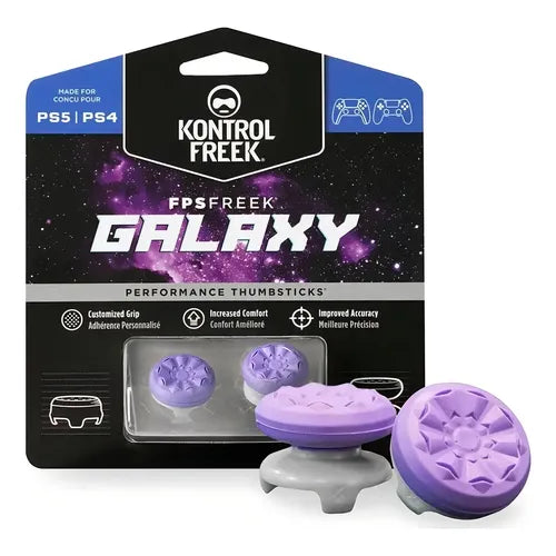 Grips KontrolFreek Galaxy Violeta para PS4 y PS5 | Grado B