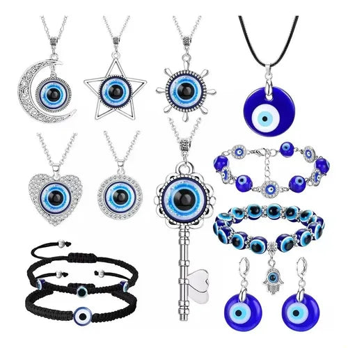 Juego de Collar y Pulsera de Moda para Mujer Color Plateado | Grado B