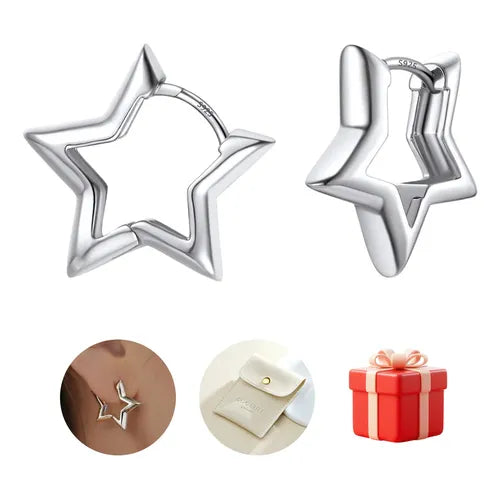 15 Pares de Aretes Arracadas para Hombre en Acero Inoxidable Color Plateado | Grado B