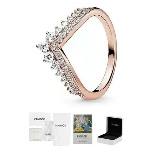Anillo Deseo de Princesa Color Dorado Rosa | Grado B