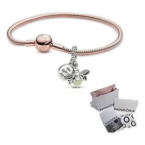 Pulsera con Colgante de Serpiente Color Plateado
