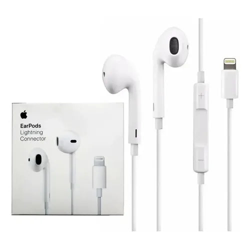 Audífonos para iPhone 7 8 11 12 13 14 Lightning Manos Libres Blanco | Grado B