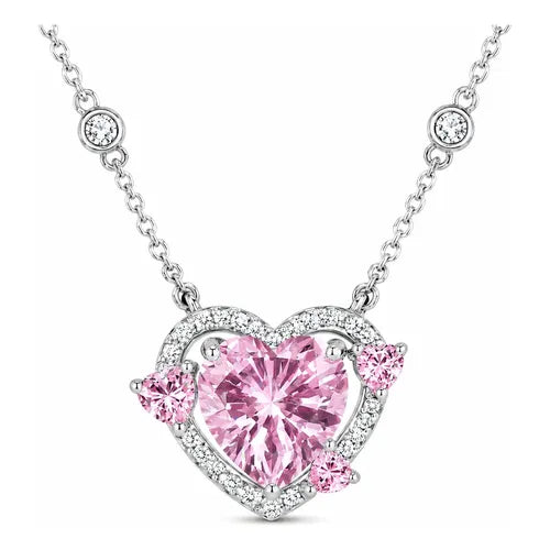 Collar de Corazón Amor Eterno con Cristal | Grado B