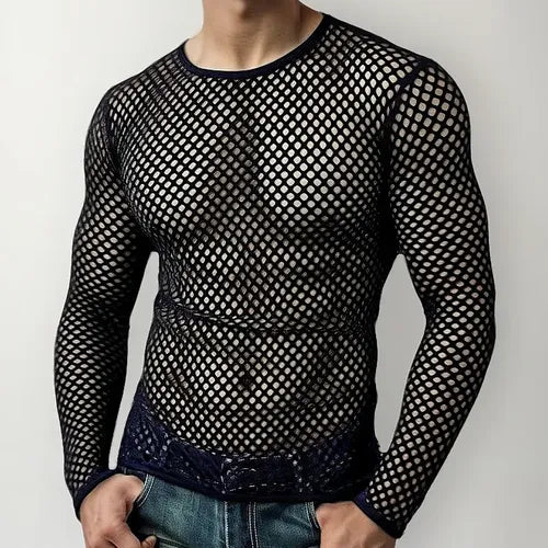 Playera de Manga Corta Transparente para Caballero | Grado B