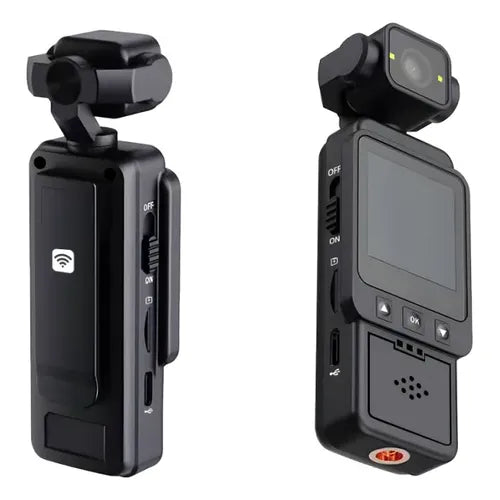 Cámara Deportiva Sumergible Ausek ATM40R 5K con Doble Pantalla Color Negro | Grado B