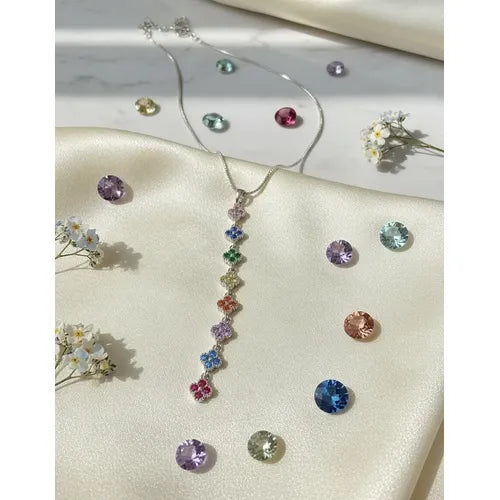 Collar Minimalista de Cristal con Caja de Regalo | Grado B