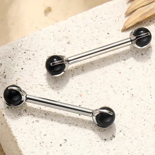 Piercing de Pezón de Titanio 2 Piezas | Grado B