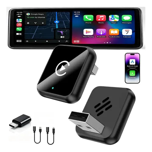 CAR PLAY ADAPTADOR INALÁMBRICO Y ANDROID AUTO CONVERTER 2EN1