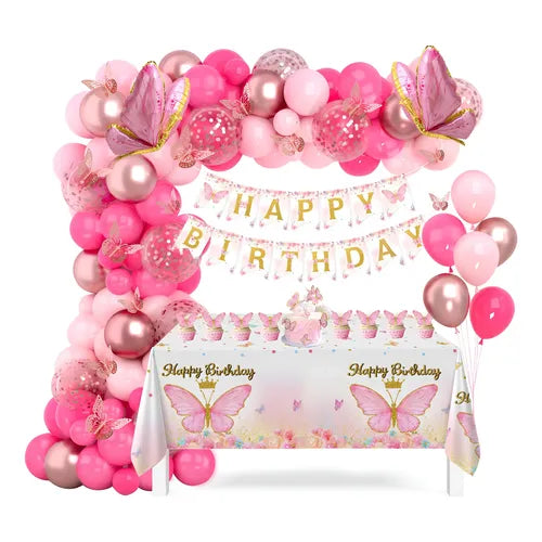 Globos Orbiculares Temáticos de Bebé Rosa con Estrellas 12 Pulgadas 15 Piezas | Grado B