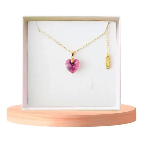 Kit de Collar con Diseño de Cisne Rosa Color Dorado | Grado B
