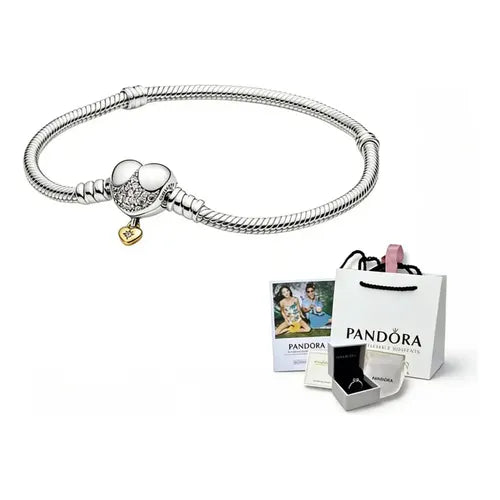 PULSERA CON CIERRE DE CORAZÓN PAVÉ590727CZ 16CM SIN CAJA 1