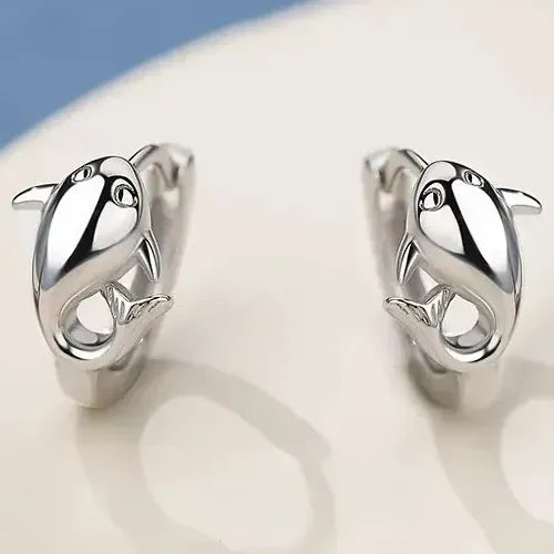 Aretes de Diseño Geométrico Color Plateado | Grado B