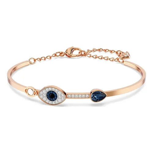 Pulsera de Tenis Angelic con Cristales Color Dorado Rosa | Grado B