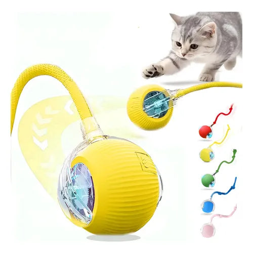 ACCESORIO DE BOLA RASCADORA ONDULADA PARA GATOS, SISAL DORADO