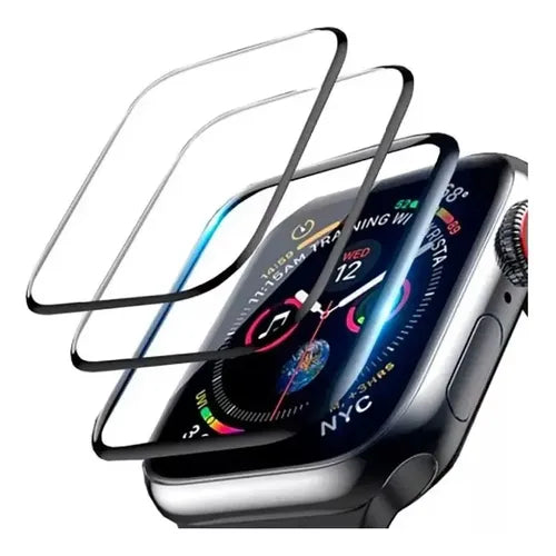 2 Pzs Fundas Con Mica Cristal Templado Para Apple Watch S10 2500