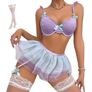 Lencería de Encaje Tipo Baby Doll para Mujer | Grado B