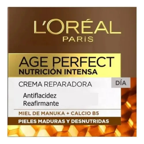 Crema Hidratante Age Perfect Rosy Tone de L'oréal Paris Todo Tipo de Piel Día/noche | Grado B