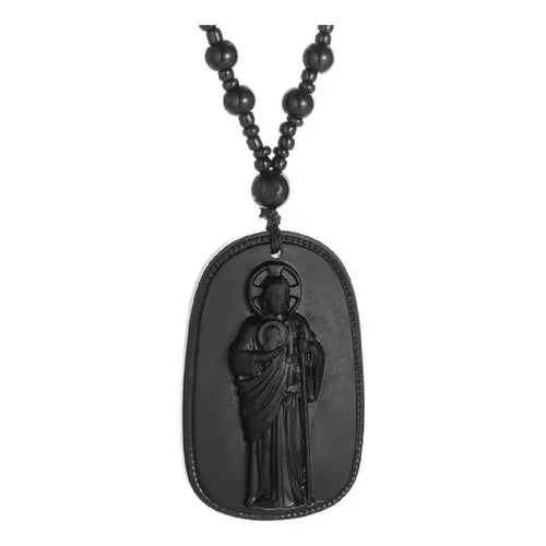 Collar de Osito Teddy Negro Brillante Unisex | Grado B
