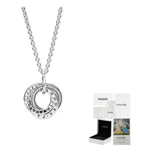 COLLAR MOMENTS COLOR PLATEADO INFINITO BRILLANTE SILVER