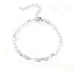 Pulsera de Corazón Ajustable para Mujer Color Plateado | Grado B
