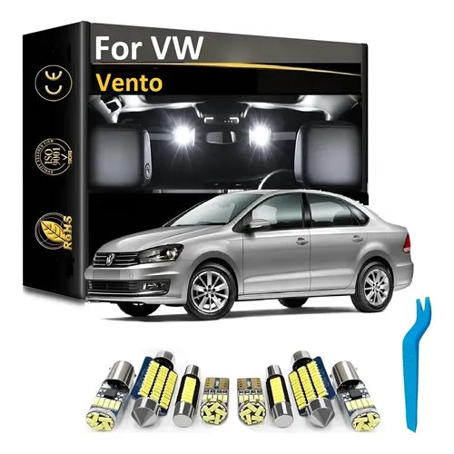 Kit Full LED de Iluminacion para Jetta A6 2011-2014 Vw MK6 T10 Blanco Blanco Neutro | Grado B