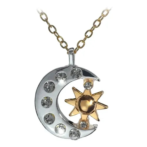 Collar con Colgante de Orbe de Latón para Mujer Color Dorado