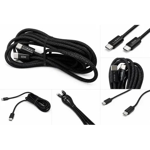 Cable Tipo C a Tipo C Compatible con Samsung Asus y Motorola Color Negro | Grado B