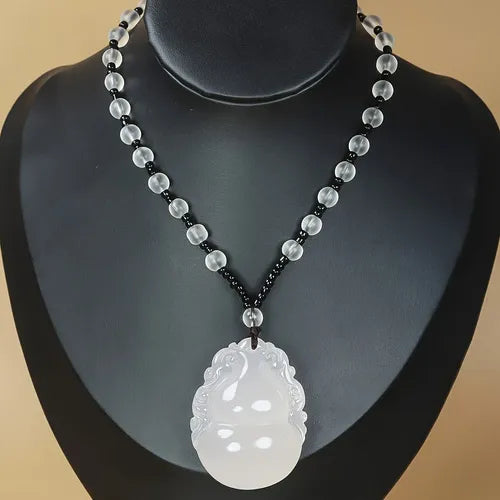 Collar de Cristal con Diseño de Corazones Entrelazados | Grado B